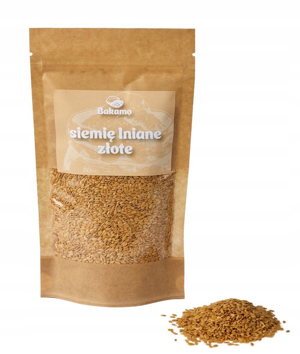 Siemię lniane złote 1kg Bakamo