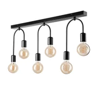 Lampy sufitowe - Lampa sufitowa JANO 6xE27/15W/230V czarna - miniaturka - grafika 1