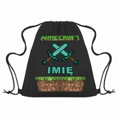 Plecaki worki - Worek Szkolny Na Buty Plecak WF Minecraft Diax Gra - miniaturka - grafika 1