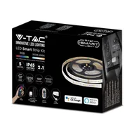 Taśmy LED - Taśma LED V-TAC Zestaw SMART WiFi RGB+CCT IP65 ALEXA GOOGLE HOME VT-5050-90 - miniaturka - grafika 1
