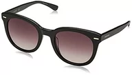 Okulary przeciwsłoneczne - CALVIN KLEIN EYEWEAR damskie okulary przeciwsłoneczne CK20537S-001, Matowy czarny/przydymiony gradient, Jeden rozmiar - miniaturka - grafika 1