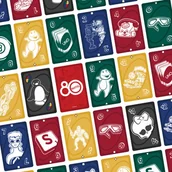 Zabawki interaktywne dla dzieci - UNO Mattel 80th Ruby Red - miniaturka - grafika 1