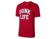 Koszulki męskie - Nike Air Jordan Rise Basketball Verbiage Tee Gym Red - miniaturka - grafika 1