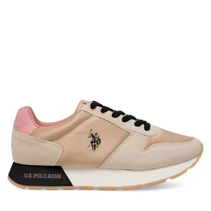 Sneakersy U.S. Polo Assn. KITTY002A Beżowy - Sneakersy damskie - miniaturka - grafika 1