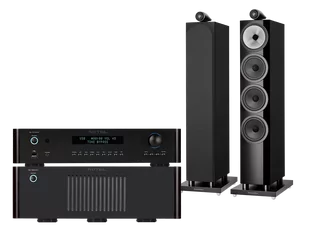 Rotel RC-1572 MkII (czarny) + RB-1582 MkII (czarny) + 702 S3 (czarny) - Zestawy stereo - miniaturka - grafika 1