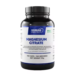 Human Protect Magnesium Citrate 150vkaps. Cytrynian Magnezu - Witaminy i minerały - miniaturka - grafika 1