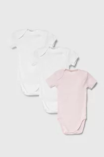 Body dla niemowląt - United Colors of Benetton body bawełniane niemowlęce 3-pack - grafika 1