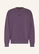 Bluzy męskie - Boss Bluza Nierozpinana Stenson lila - BOSS - miniaturka - grafika 1