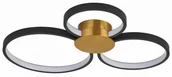 Lampy sufitowe - Condida - plafon LED złoty/czarny mat. 641103-32 - miniaturka - grafika 1