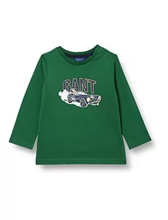 Bluzki dla niemowląt - GANT Baby-Jungen D1. Driving Dog LS T-Shirt koszula, Forest Green, 68 - grafika 1