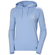 Bluzy sportowe damskie - Damska Bluza HELLY HANSEN W VERGLAS LIGHT HOODIE 62964_627 – Niebieski - miniaturka - grafika 1