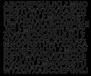 Litery samoprzylepne 1.5 cm czarne z połyskiem - Błyszcząca - Pasmanteria Litery samoprzylepne 1.5 cm czarne z połyskiem - Błyszcząca - Pasmanteria - miniaturka - grafika 1