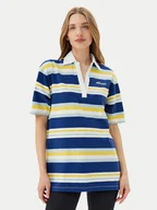 Koszulki i topy damskie - Napapijri Polo E-Ete NP0A4ILK Niebieski Oversize - miniaturka - grafika 1