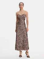 Sukienki - Guess Sukienka wieczorowa W5YK35 WHEZ2 Brązowy Slim Fit - miniaturka - grafika 1