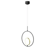 Lampy sufitowe - Aigostar - LED Żyrandol na lince LED/15W/230V 2700K czarny/złoty - miniaturka - grafika 1