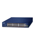 Switche - PLANET 24-Port 10/100TX 802.3at (FGSD2621P) - miniaturka - grafika 1