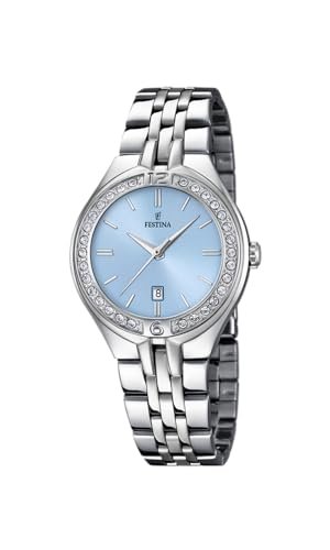 Festina Dress Watch F16867/4, niebieski, pasek, Niebieski, Bransoletka
