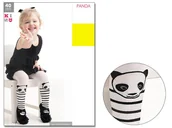 Rajstopy - Rajstopy dla maluszków Panda 40 den 116-122 Bianco - miniaturka - grafika 1