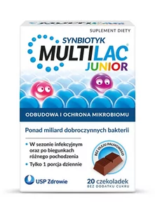 Multilac Junior Czekoladka 20 Sztuk - Układ pokarmowy - miniaturka - grafika 1