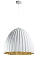 Lampy sufitowe - Sigma biała lampa wisząca złota wewnątrz TELMA 32022 duża lampa sufitowa nad stół do jadalni 32022 - miniaturka - grafika 1