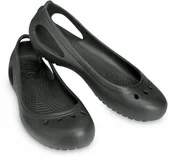 Baleriny - Damskie Wsuwane Buty Baleriny Baletki Crocs Kadee 11215 Flat 34-35 - miniaturka - grafika 1