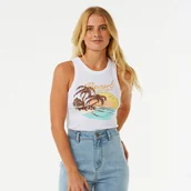 Koszulki i topy damskie - SUNSET RIBBED TANK - miniaturka - grafika 1