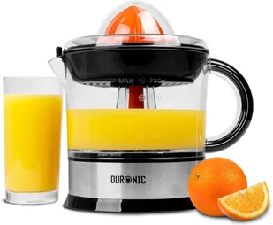 Duronic JE407 Elektryczna wyciskarka do cytrusów 40W dwa stożki do cytryn pomarańczy grapefruitów limonki pojemność 700ml praktyczne sitko dwust.. - Wyciskarki do owoców - miniaturka - grafika 1