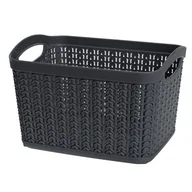 Pudła i pojemniki do przechowywania - Koszyk prostokątny M 3,3 l Willow 22789 grafit - miniaturka - grafika 1