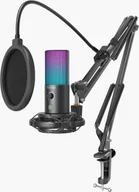 Mikrofony komputerowe - Mikrofon Fifine Fifine Technology FIFINE T669 PRO3 RGB Kondensatorinio Mikrofono Komplektas FIFINET669PRO3 FIFINET669PRO3 - miniaturka - grafika 1
