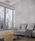 Elewacje - 120x60 cm DS - (jasny popiel, srebrne kruszywo) - płyta beton architektoniczny ultralekka - miniaturka - grafika 1