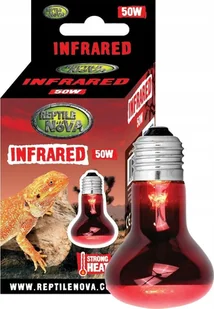Aqua Nova AQUA NOVA ŻARÓWKA GRZEWCZA UVA REPTILE INFRARED-50W - Akcesoria do terrarium - miniaturka - grafika 1