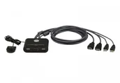 Switche - Przełącznik 2 portowy ATEN USB VGA FHD HDMI KVM Switch - miniaturka - grafika 1
