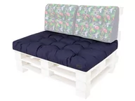 Poduszki ogrodowe - Poduszka siedzisko na meble z palet, Leo, Granat, 120x80 cm - miniaturka - grafika 1