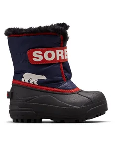 Sorel Śniegowce Snow Commander™ Boot 2114101466 Granatowy - Buty dla chłopców - miniaturka - grafika 1