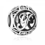 Charmsy - Murrano Charms Zawieszka Koralik 925 Literka Y SR-447 - miniaturka - grafika 1