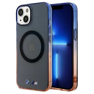 Etui BMW Gradient Bumper MagSafe na iPhone 15 Plus / 14 Plus - szare - Etui i futerały do telefonów - miniaturka - grafika 1
