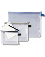 Teczki i skoroszyty - REXEL Teczka z siatki A4 z czarnym suwakiem - miniaturka - grafika 1