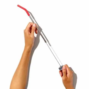 OXO-Zestaw stalowych słomek+czyścik 5el.Good Grips - Słomki do napojów - miniaturka - grafika 5