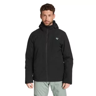 Kurtka Męska Jacket Wodoodporna Sportowa Z Kapturem Softshell Czarna Ziener - Kurtki męskie - miniaturka - grafika 1