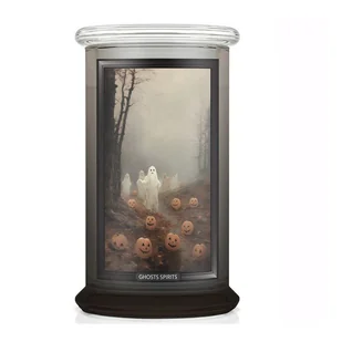 Ghost Spirits  - Kringle Candle - duża świeca z dwoma knotami (624g) - seria Halloween The Prints Bakery - Świece - miniaturka - grafika 1