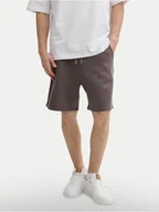 Spodenki męskie - Tom Tailor Denim Szorty sportowe 1045584 Szary Regular Fit - miniaturka - grafika 1