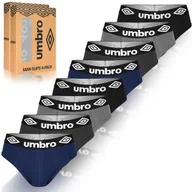 Majtki męskie - Umbro Slipy Majtki Męskie Bawełniane Zestaw 8 sztuk Rozmiar M - miniaturka - grafika 1
