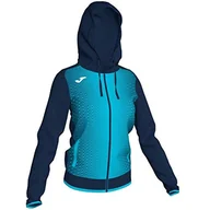 Bluzy damskie - Joma Bluza damska Supernova niebieski granatowy fluorescencyjna zieleń XS 900891.342 - miniaturka - grafika 1