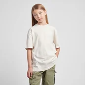 Koszulki i topy damskie - Koszulka dziecięca New Balance LAKG0001LIN  beżowa - miniaturka - grafika 1