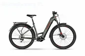 Rowery elektryczne - Haibike Trekking 5 Low olive 2023 olive/red - gloss 27,5 cala - miniaturka - grafika 1