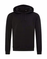 Bluzy męskie - Bluza z kapturem Stedman Recycled Sweat Hoody ST5630 Black Opal S - miniaturka - grafika 1