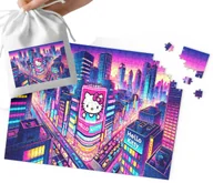 Puzzle - PUZZLE - HELLO KIT.TI KOTKI WZORY Z BAJEK PREZENT NA ŚWIĘTA 24el +WORECZEK - miniaturka - grafika 1