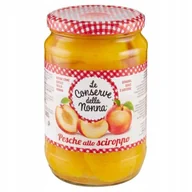 Konfitury, marmolady, powidła - Brzoskwinie w syropie włoskie w syropie all sciroppo 690g w syropie słoik - miniaturka - grafika 1