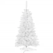 Choinki - Choinka sztuczna premium 180 cm biała jodła jak żywa, nowoczesna, ze stojakiem - miniaturka - grafika 1