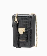 Torebki damskie - PUCCINI Mini torebka damska na łańcuszku czarna - Puccini - miniaturka - grafika 1